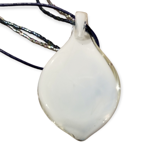 Genuine Murano Glass Pendant Necklace, 16" - Picture 5 of 6